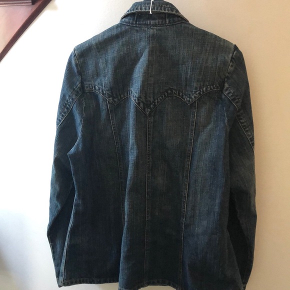 JACKET Vtg Z Cavaricci Denim Jacket - Picture 4 of 4